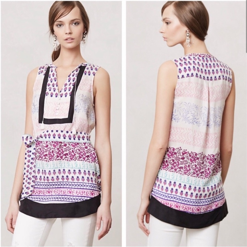 Maeve Silk Sleeveless Blouse